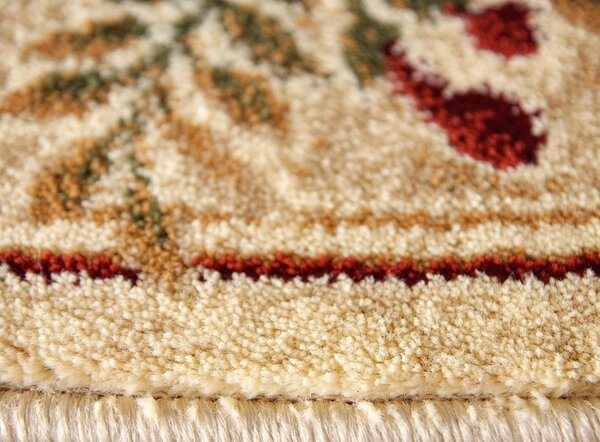 Covor Clasic Lotos 551 100 Crem-Bej, Model Floral Crem, Dreptunghi, 80x200