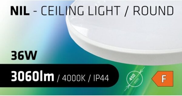 Plafonieră LED pentru baie CIRCLE LED/36W/230V 4000K d. 45 cm IP44 alb