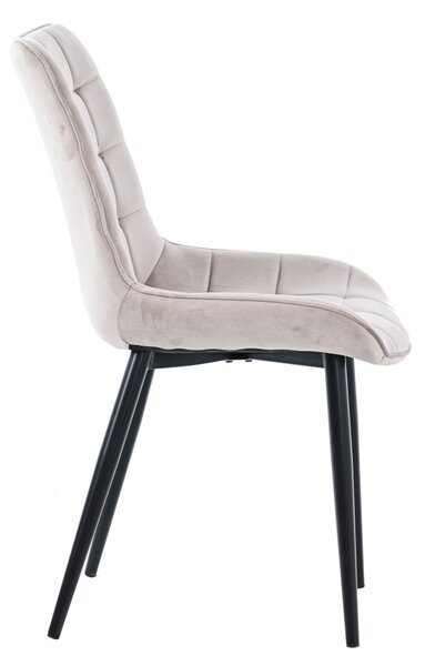 Scaun modern din catifea în culoarea trufei Firenze DC-2051