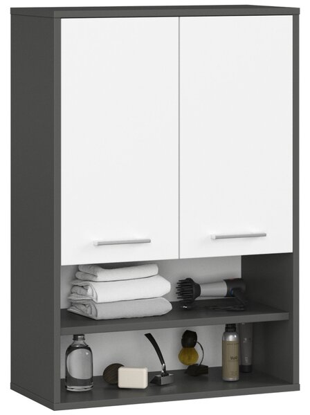 Dulap de baie de perete Farid TYPE 7 (grafit + alb). Promo -12%. 1152090