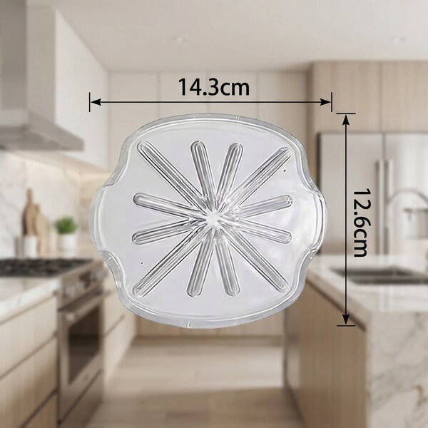 Capac anti-stropire pentru mixer planetar, 14,3 x 12,6 cm, pentru teluri cu 6 fire