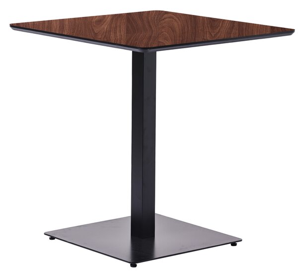 Masă de Sufragerie Dreptunghiulară, Masă Bistro in Culoare Stejar Palermo - 70X70 cm./80x80 cm. Mdf-metal Palermo