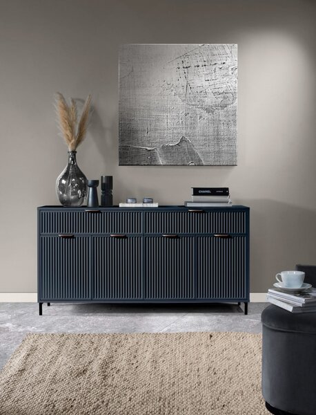 ELEGANZO LS-1 2S4D comodă albastru închis