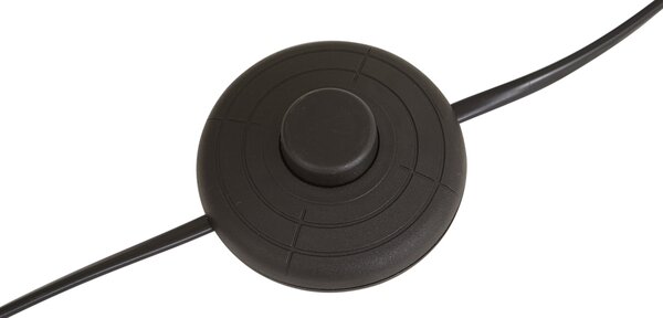 Simplo Floor Lamp: Black Frame with Beige Paper Rope Shade (50/50/25)