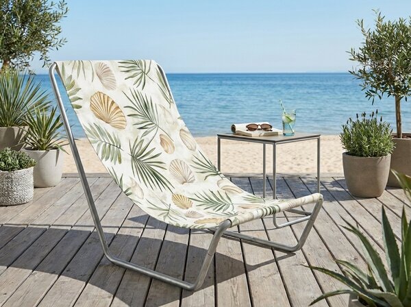 Sezlong de plaja pliabil SAND BEACH, colorat
