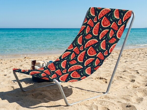 Sezlong pliabil de plaja SAND MELON, colorat