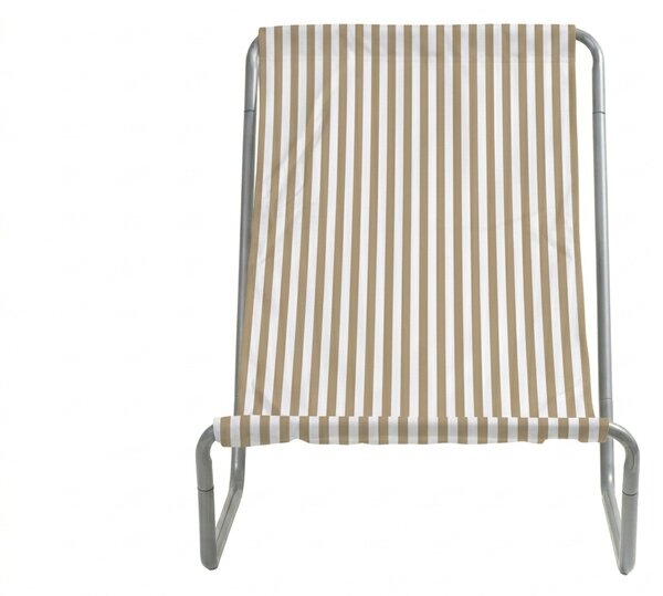 Sezlong de plaja pliabil SAND STRIPES, maro