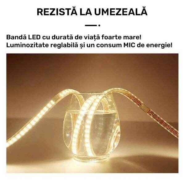 Oglindă LED Rotundă (Diametru 60 cm), 3 Moduri Iluminare (Lumină Rece, Naturală, Caldă), Intensitate Reglabilă, Funcție Dezaburire, Control Tactil (Touch)