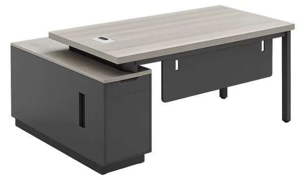 Birou managerial Valence cu corp lateral melaminat 1200 mm – W1600×D800×H750 mm