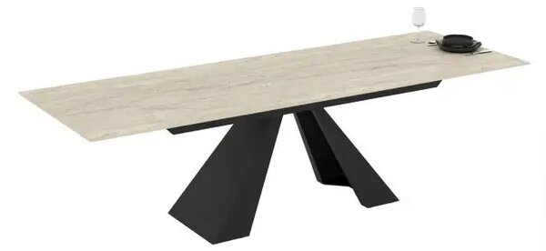 Masa extensibila din Ceramica Travertin,Zina