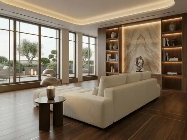 Coltar extensibil modern Boucle Alda