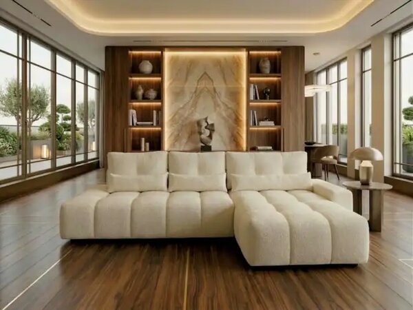 Coltar extensibil modern Boucle Alda
