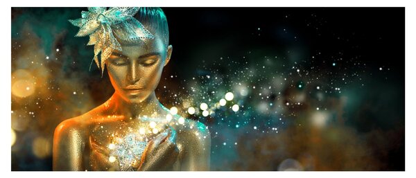 Tablou - zâna albastră (120x50 cm)