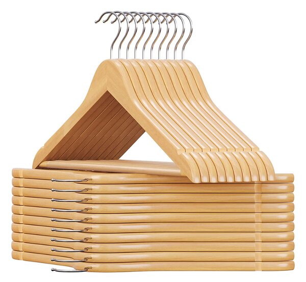 Set de umerașe din lemn SOHO, 20 buc., maro natur SongmicsHome