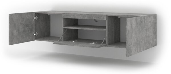 Comodă TV AURA 150 cm, culoare Beton