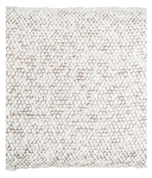 Scaun de dining Badalona alb, bouclé