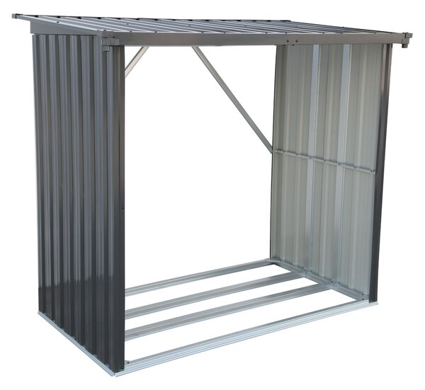 Furnigo Adăpost pentru lemne 154x163x89 cm - antracit