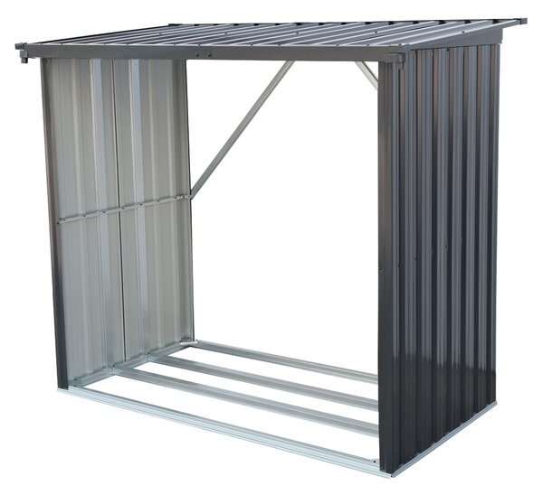 Furnigo Adăpost pentru lemne 154x163x89 cm - antracit