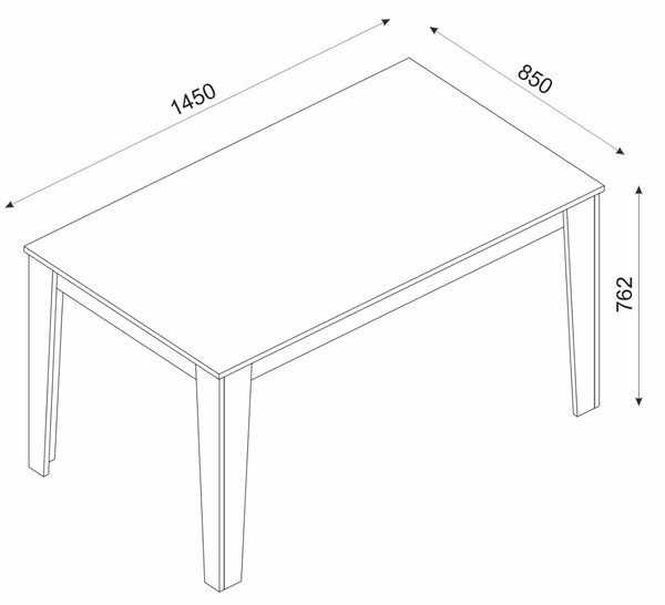 Masa Moderna pentru Living/Bucatarie, UnicUtil, 145 x 85 x 76, Maro