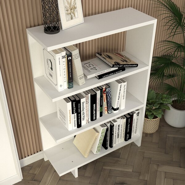 Biblioteca UnicUtil, 61 x 22 x 90 cm, Alb