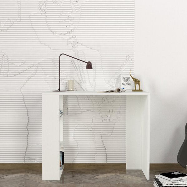 Birou Simplu, Design Modern, UnicUtil, 90 x 40 x 73.8 cm, Alb, UUDESK03
