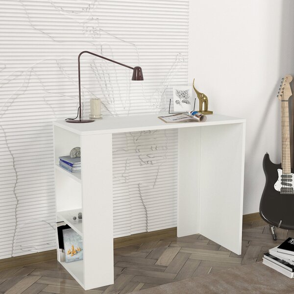 Birou Simplu, Design Modern, UnicUtil, 90 x 40 x 73.8 cm, Alb, UUDESK03