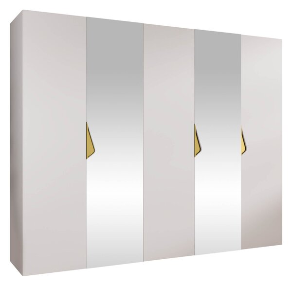 Dulap Hartford 626Alb, Auriu, 20x25x5cm, Uși dulapUși dulap: Cu balamale