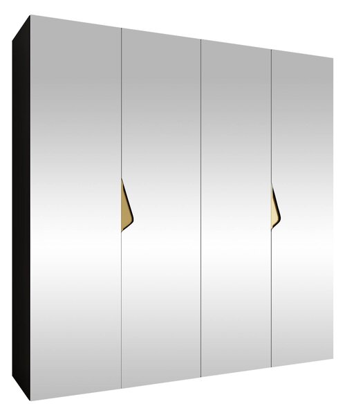 Dulap Hartford 630Negru, Auriu, 20x20x5cm, Uși dulapUși dulap: Cu balamale