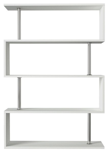 Biblioteca, Geometric Haven, UnicUtil, 90 x 25 x 129 cm, Alb, UUBIB06