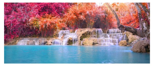 Tablou lagyna turcuaz, Laos, Tat Kuang Si (120x50 cm)