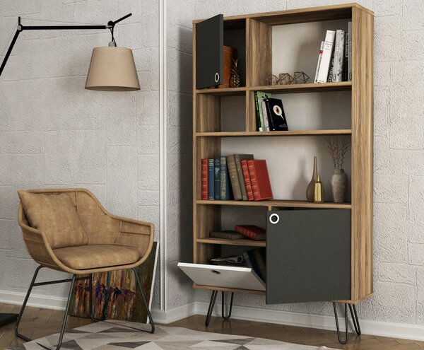Biblioteca, Style Hub, UnicUtil, 90 x 25 x 160 cm, Nuc, UUBIB21