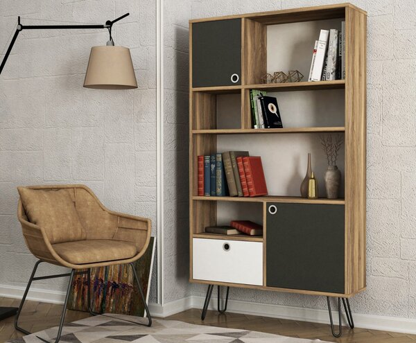 Biblioteca, Style Hub, UnicUtil, 90 x 25 x 160 cm, Nuc, UUBIB21