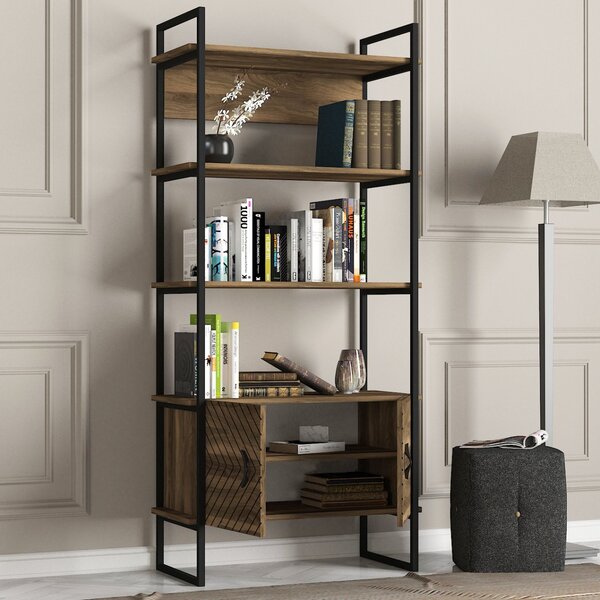 Biblioteca, Geometric Style, UnicUtil, 82 x 39 x 180 cm, Maro, UUBIB25