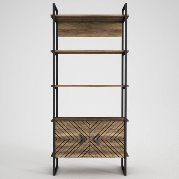 Biblioteca, Geometric Style, UnicUtil, 82 x 39 x 180 cm, Maro, UUBIB25