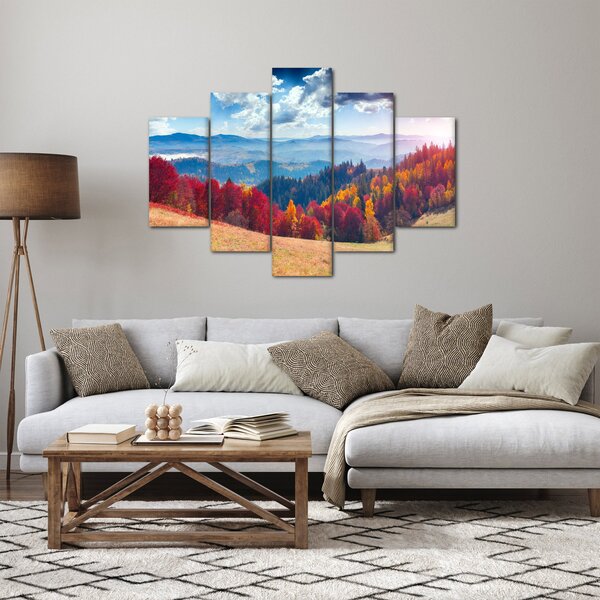 Tablou cu peisaj de toamnă pitoresc (150x105 cm)