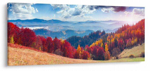 Tablou cu peisaj de toamnă pitoresc (120x50 cm)