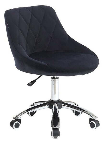 HR1054K Scaun Negru Catifea