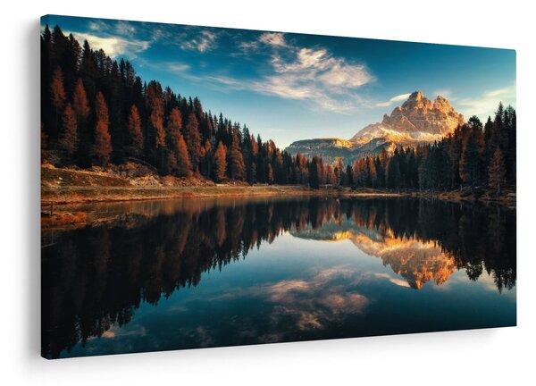 Tablou - Alpi, Italia, Dolomiți, Lago Antorno (90x60 cm)