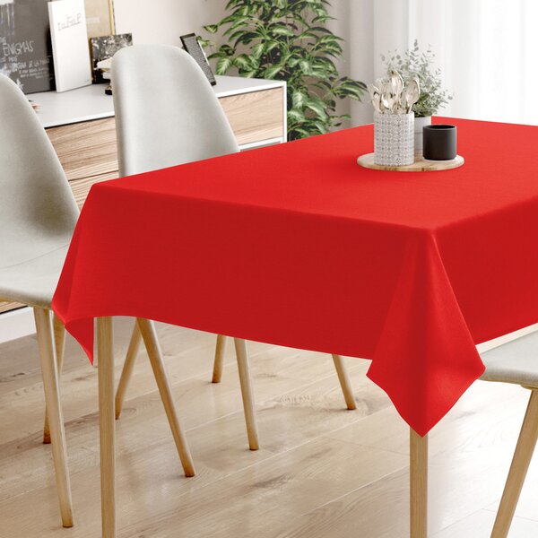 Goldea față de masă decorativă loneta - roșu 40 x 40 cm
