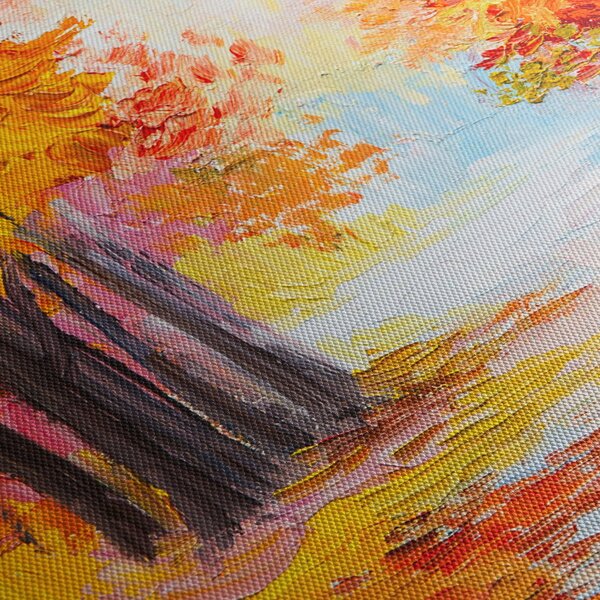 Tablou - Pictura, toamna colorată (70x50 cm)