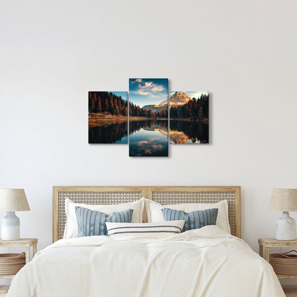Tablou - Alpi, Italia, Dolomiți, Lago Antorno (90x60 cm)