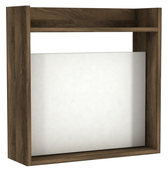 Birou, Wall Fold, UnicUtil, 60 x 19.6 x 60 cm, Alb și Maro, UUDESK23