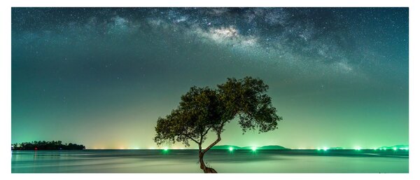 Tablou cu cerul nocturn (120x50 cm)