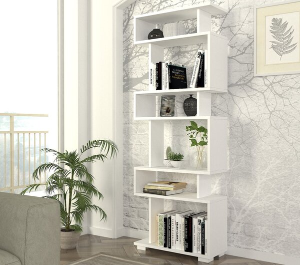 Biblioteca UnicUtil, Alb, 19.5 x 60 x 163 cm