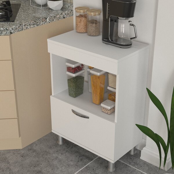 Dulap Organizator pentru Bucatarie, Compact Serve, UnicUtil, 60 x 35.5 x 86.3 cm, Alb, UUORG29