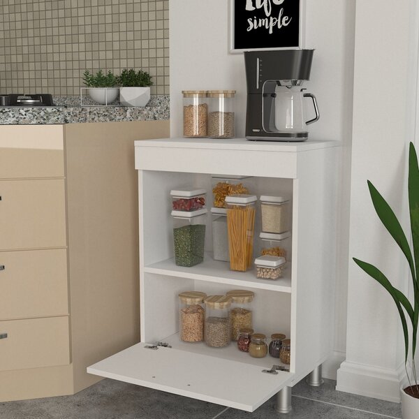 Dulap Organizator pentru Bucatarie, Compact Serve, UnicUtil, 60 x 35.5 x 86.3 cm, Alb, UUORG29