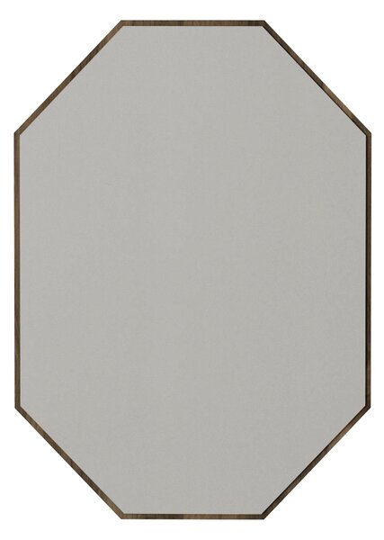 Oglinda de Perete Decorativă, Edge Charm, UnicUtil, 45 x 70 cm, Maro, UUOGL07