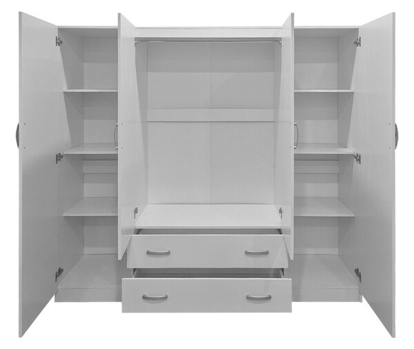 Dulap, Alvia, Alb, 51x200x180 cm