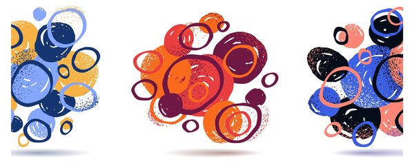 Tabloul cercuri colorate (120x50 cm)