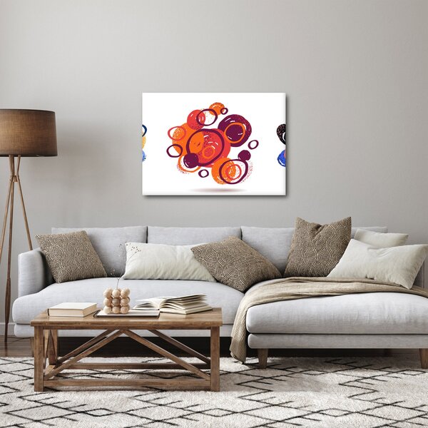 Tabloul cercuri colorate (70x50 cm)